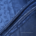 PRECIO CARATE PLAINE Azul teñido 100% Polyester Satin Jacquard Curtain Fabil para al por mayor